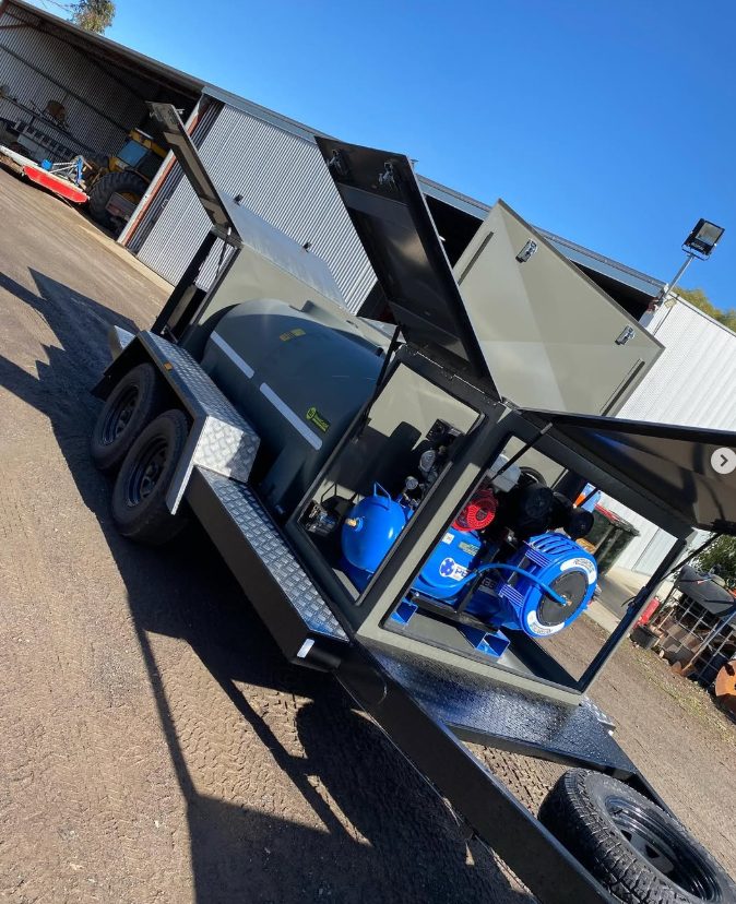 Custom plant and compressor trailer